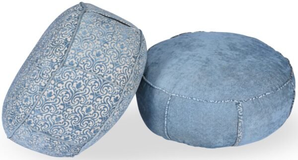 Oversized Blue Ottoman