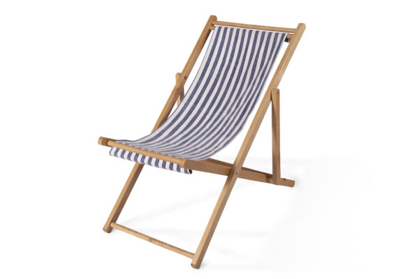 Blue & White Striped Beach Chair