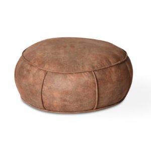 Oversized Suede Ottoman