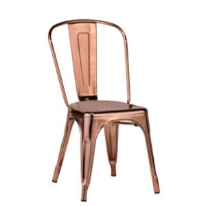 Rose Gold Metal Chair