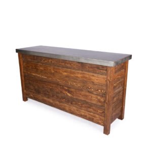 Rustic Bar (Stainless Steel Top) get here!