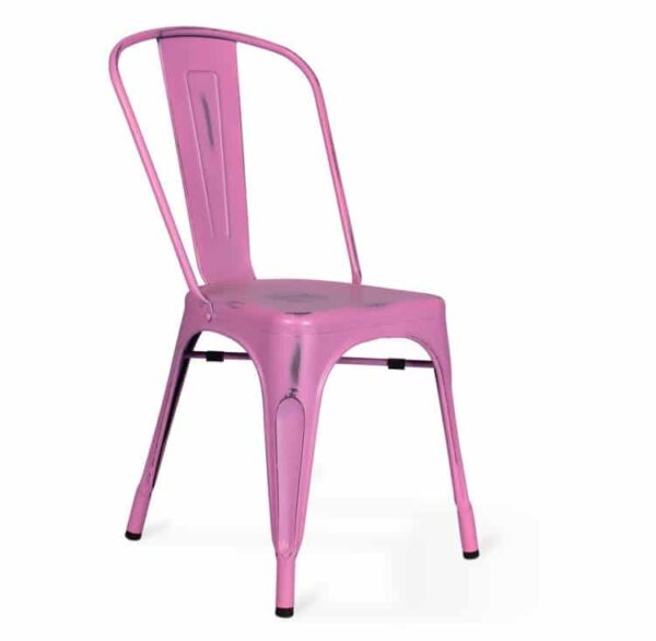 Pink Metal Chair