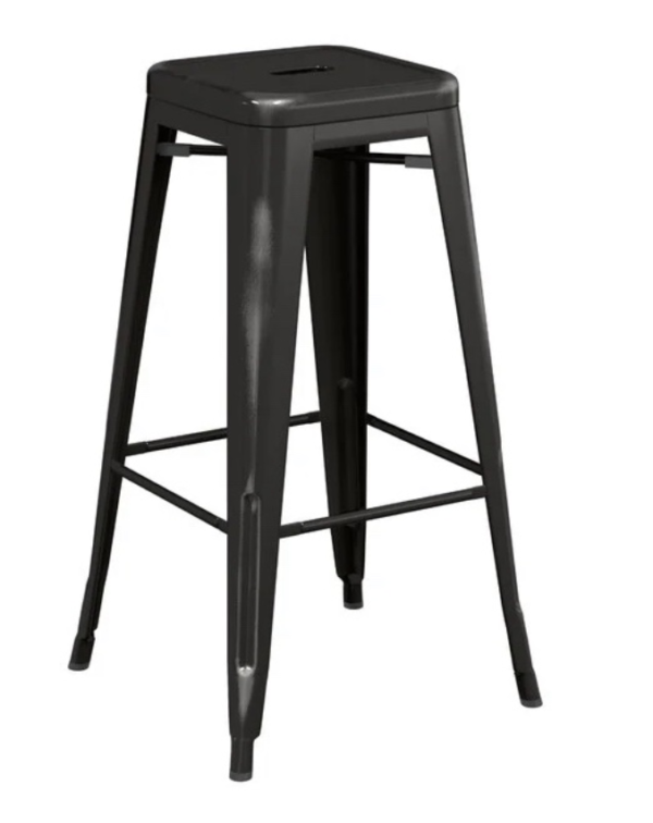 Black Metal Bar Stool for seating